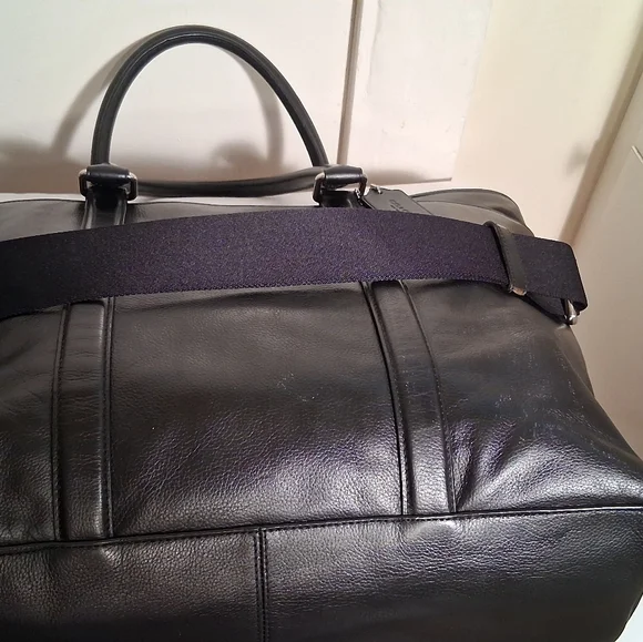 Authentic black leather coach Businessbriefcase.